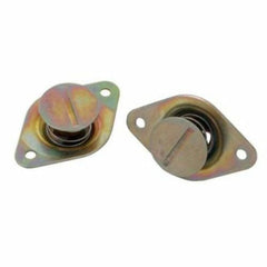 Moroso 71371 7/16 Slotted Flush-Head Quick Fasteners (Gold-Steel/.500-Medium/10pk)