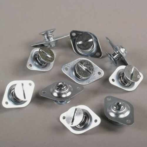Moroso 71375 7/16 Slotted Flush-Head Quick Fasteners (Steel/.550-Long/10pk)