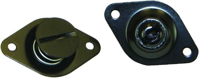 Moroso 71377 7/16 Slotted Flush-Head Quick Fasteners (Black-Steel/.550-Long/10pk)