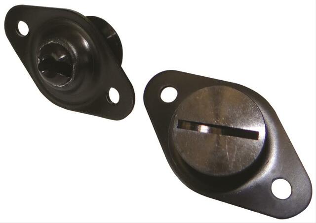 Moroso 71502 5/16 Slotted Flush-Head Quick Fasteners (Black-Aluminum/.500-Medium/10pk)