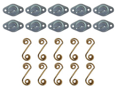 Moroso 71530 5/16 Slotted Flush-Head Quick Fasteners (Steel/.650-Long/10pk)