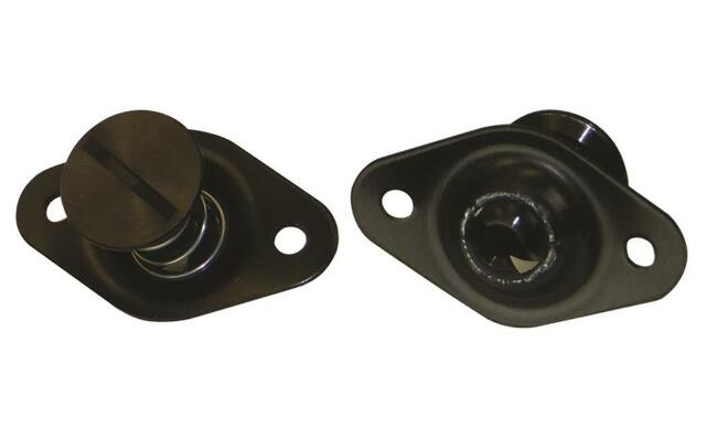 Moroso 71532 5/16 Slotted Flush-Head Quick Fasteners (Black/Aluminum/.650/10pk)