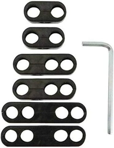 Moroso 72166 Wire Separator Kit (Black, 2/3/4-Hole)
