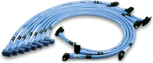 Moroso 72405 Blue Max Custom Race Wire Set (Blue/Sleeved/SBC/Under Header/Non-HEI/90? Boots)