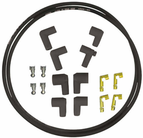 Moroso 73238 Ultra 40 Black Universal Coil Wire Kit (Unsleeved, 72, 90? Boots)