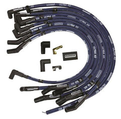 Moroso 73630 Ultra 40 Blue Custom Wire Set (Sleeved, Ford 289-302, HEI, 135? Boots)