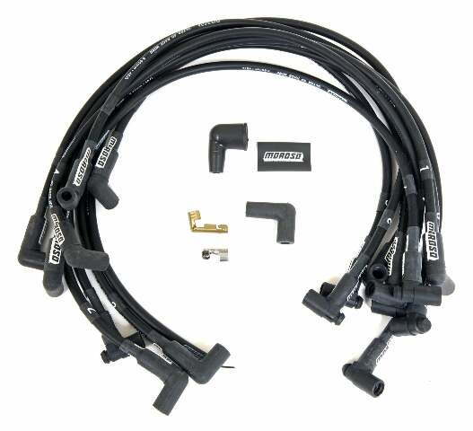 Moroso 73707 Ultra 40 Black Custom Wire Set (Unsleeved, SBC, Over VC/HEI)
