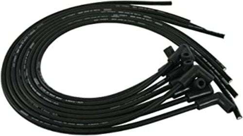 Moroso 73709 Ultra 40 Black Custom Wire Set (Unsleeved, SBC, Under Header/HEI)