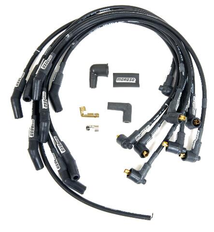 Moroso 73719 Ultra 40 Black Custom Wire Set (Unsleeved, Ford 289-302, Non-HEI)