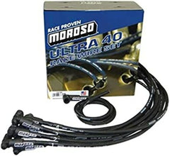 Moroso 73725 Ultra 40 Black Custom Wire Set (Unsleeved, SBC, Over VC/HEI)