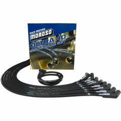 Moroso 73728 Ultra 40 Black Custom Wire Set (Unsleeved, BBC, Over VC/HEI Cap/135? Boots)