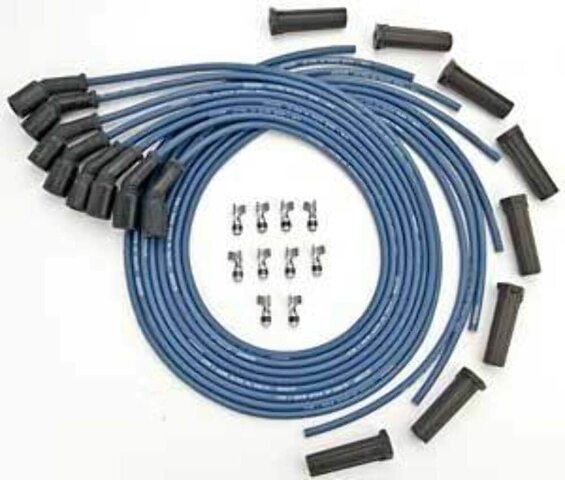 Moroso 73811 Ultra 40 Blue Universal Wire Set (Unsleeved, GM LS Series COP Boots)