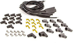 Moroso 73815 Ultra 40 Black Universal Wire Set (Unsleeved, Straight Boots)
