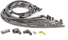 Moroso 73820 Ultra 40 Black Custom Wire Set (Sleeved, BBC, Under Header/HEI, 90? Boots)