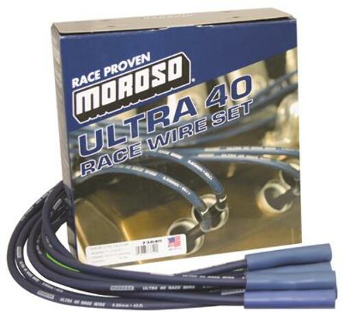 Moroso 73840 Ultra 40 Blue Universal Wire Set (Mopar/Chrysler, HEMI Cylinder Heads)