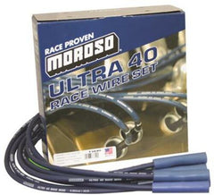 Moroso 73840 Ultra 40 Blue Universal Wire Set (Mopar/Chrysler, HEMI Cylinder Heads)