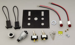 Moroso 74130 Oval Track Toggle Switch Panel (2 ON/OFF Switches, Starter Button)