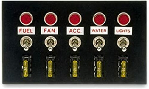 Moroso 74134 Accessory Toggle Switch Panel (5 ON/OFF Switches)