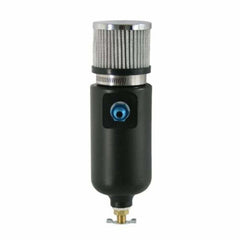 Moroso 85400 Black Polyethylene Breather Tank (-12AN Fitting, 1qt, 2 Filter)