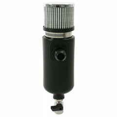 Moroso 85404 Black Polyethylene Breather Tank (-8AN Fitting, 1qt, 2 Filter)