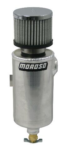 Moroso 85462 Aluminum Remote Breather Tank (3/8 NPT Roll Bar Mount)