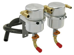 Moroso 85489 Twin Large Body Air-Oil Separator Kit (08-14 Subaru WRX Top Mount Intercooler)