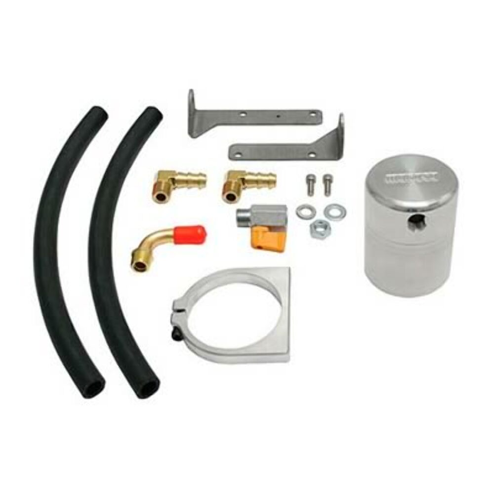 Moroso 85493 Large Body Air-Oil Separator Kit (10-15 Chevy Camaro SS Edelbrock Supercharger)