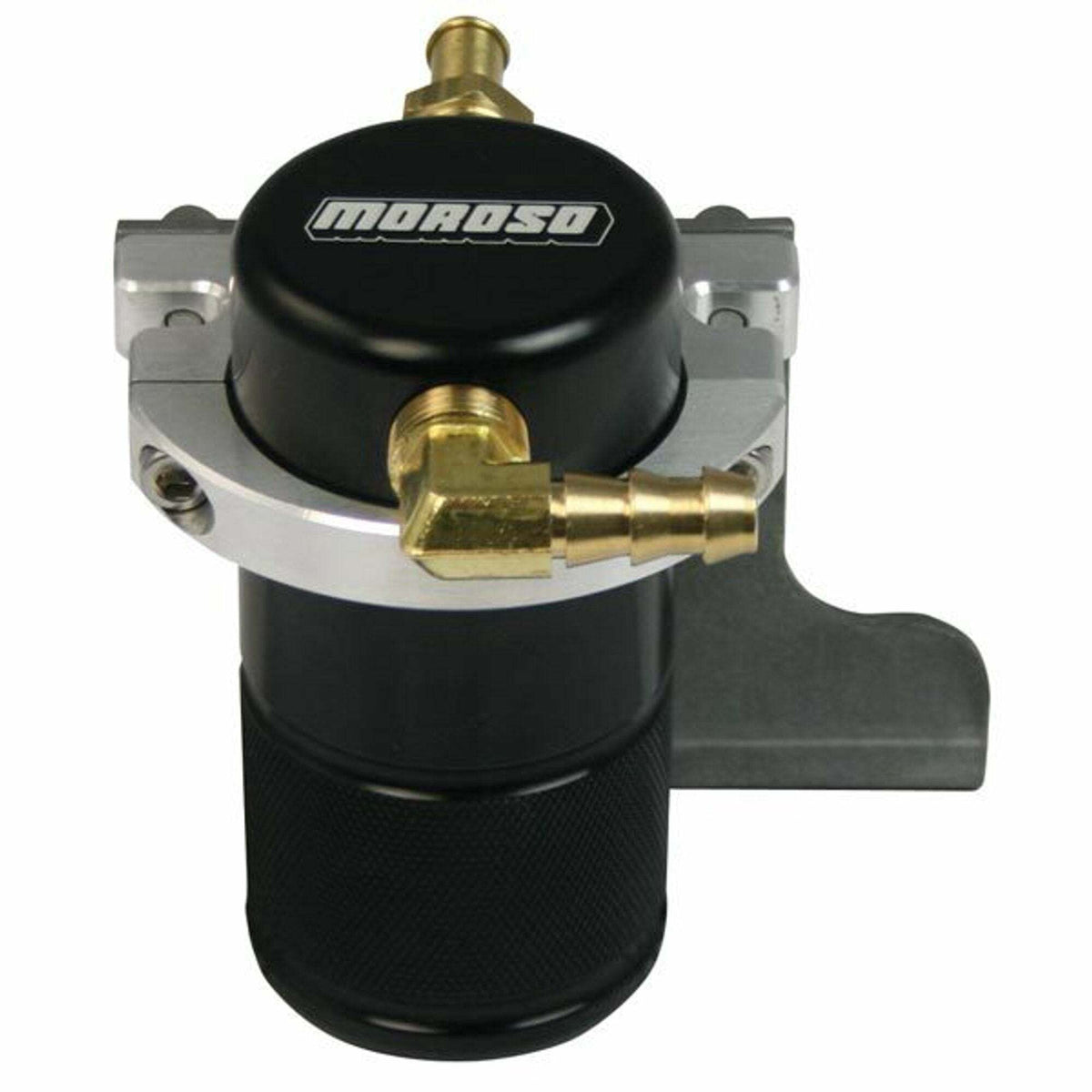 Moroso 85635 Black Small Body Air-Oil Separator (10-15 Camaro SS Edelbrock Supercharger)