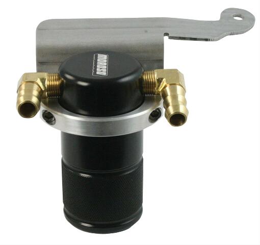 Moroso 85639 Black Small Body Air-Oil Separator (11-14 Ford Mustang V-6)