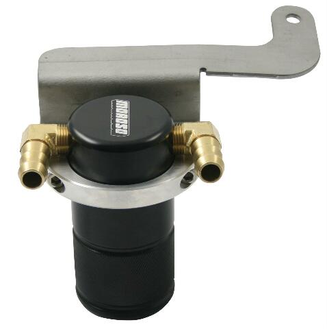 Moroso 85641 Small Body Air-Oil Separator (Chrysler 5.7 with Intake, Black)