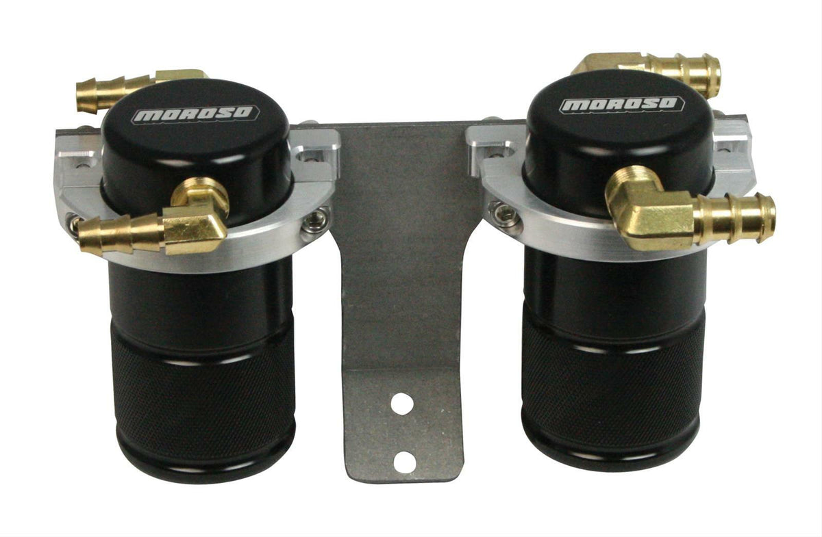 Moroso 85655 Black Small Body Air-Oil Separator (Subaru 06-07 WRX/04-07 STI)