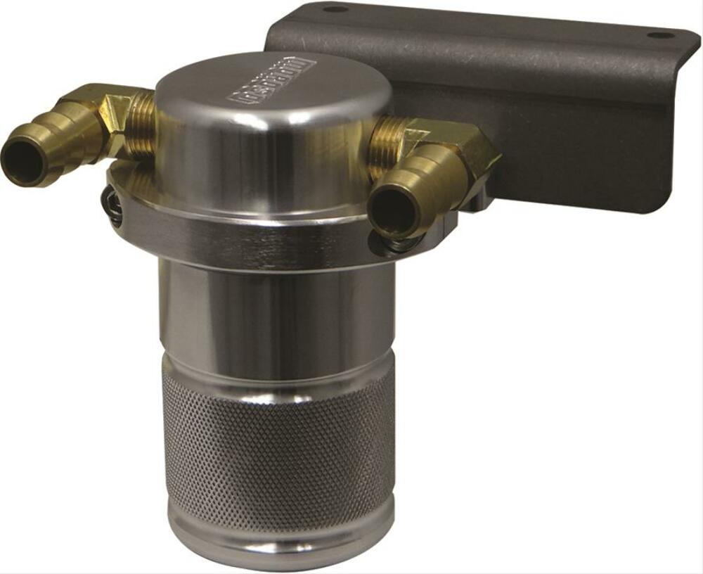 Moroso 85702 Small Body Air-Oil Separator (15+ Dodge Challenger/Charger Hellcat)