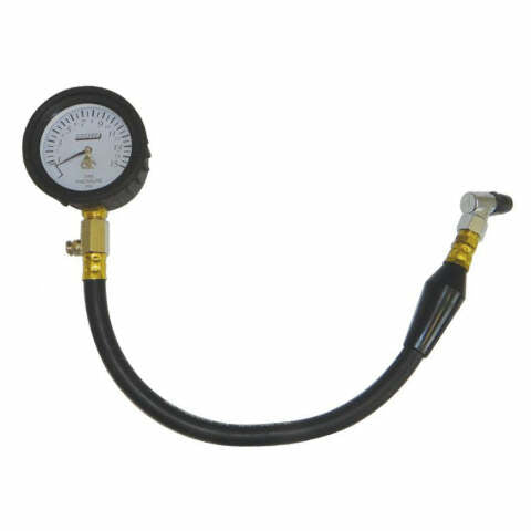 Moroso 89592 Garage Series Tire Pressure Gauge (0-15 PSI, 16 Hose, 2.25 Face)