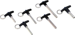Moroso 90390 Heavy Duty Quick Release Pin (1/4dia., 1.5L, 9,200 lb Double Shear Load, 2pk)