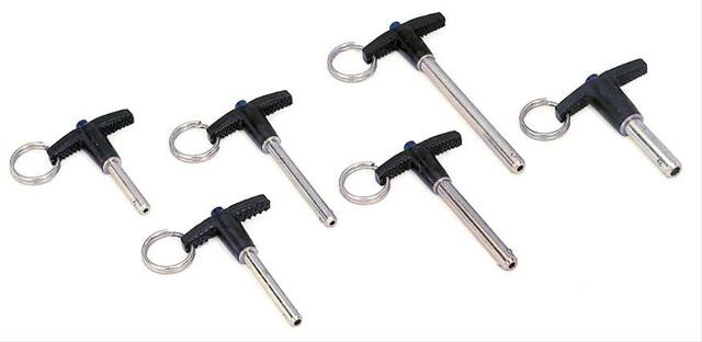 Moroso 90395 Heavy Duty Quick Release Pin (1/4dia., 2L, 9,200 lb Double Shear Load, 2pk)