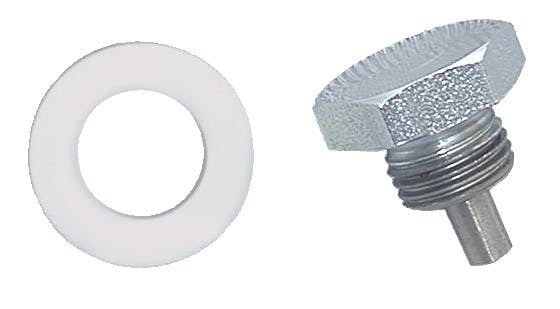 Moroso 97001 Drain Plug, Oil Pan, Clear Zinc