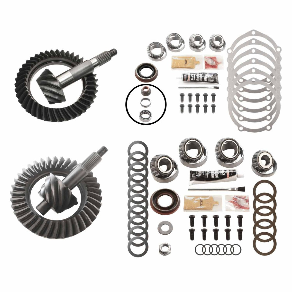 Motive Gear MGK-300 4.09 Front, 4.11 Rear Ratio Differential Ring and Pinon 8.5 Front, 9 Rear