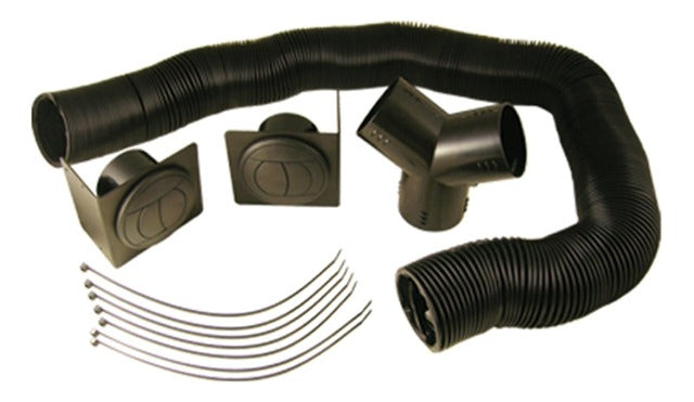 Maradyne MFA130 Louver kit - (2) 3 inch round louvers w/mounting brackets and flexhose