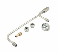 Mr. Gasket 1559 FUEL LINE,CHRM W/GAUGE 9-5/16