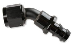 Mr. Gasket 204508-BL -8 45 DEG HOSE END PUSH-ON BLACK