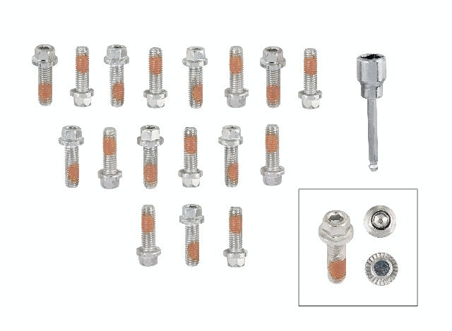 Mr. Gasket 2236G LOCK HEADER BLT METRIC 17 PC