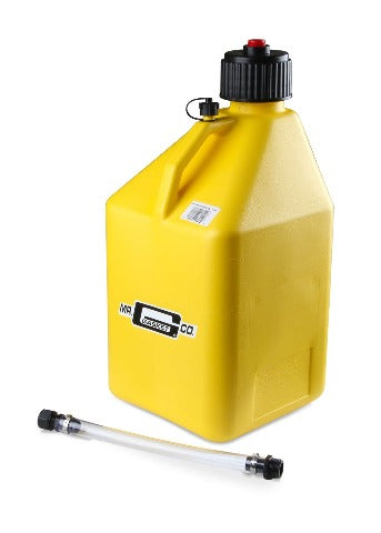 Mr. Gasket 36951G UTILITY JUG 5 GAL YELLOW W/HOSE SQUARE