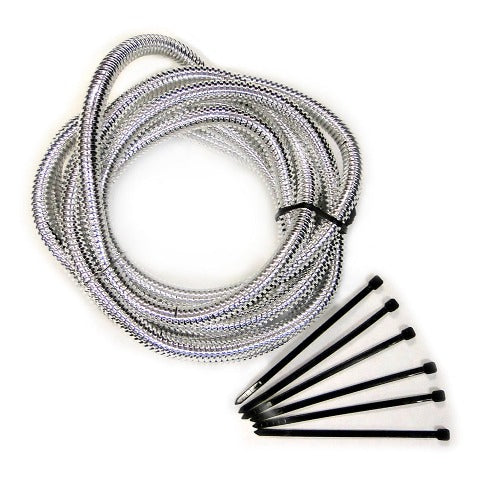 Mr. Gasket 4522 SPLIT LOOM 6 x 1/2CHROME
