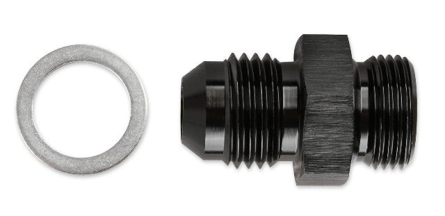 Mr. Gasket 491951 CARB ADAPTER -6 TO 9/16-24 HOLLEY BLACK