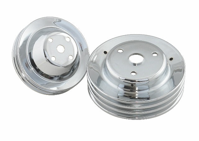 Mr. Gasket 4963 CHRM PULLEY SET SB CHEV