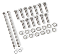 Mr. Gasket 60851G OIL PAN BOLTS - GM LS - SS POL HEX