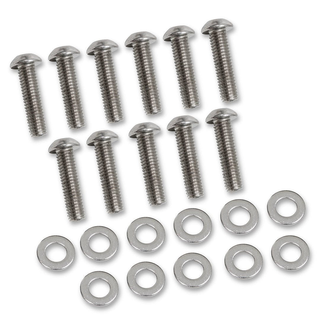 Mr. Gasket 60920G VALLEY COVER BOLT SET - GM LS - SS
