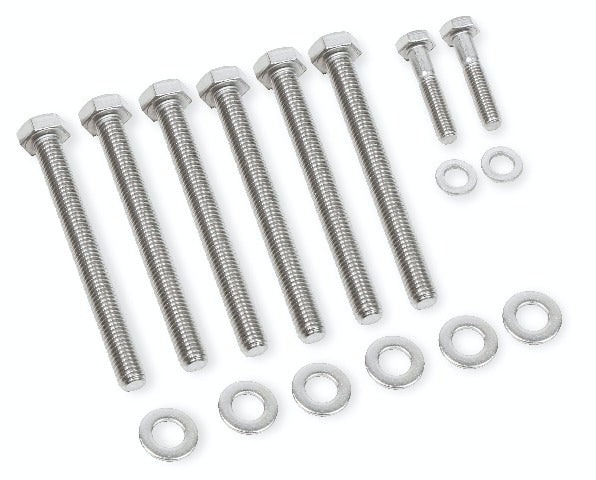 Mr. Gasket 60930G WATER PUMP BOLT SET GM LS - SS HEX HEAD