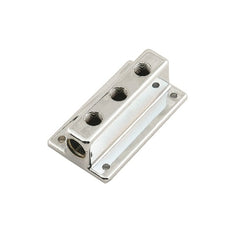 Mr. Gasket 6151MRG FUEL BLOCK,CHROME 3 OUTLET