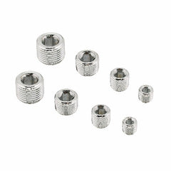 Mr. Gasket 6352G CHROME PIPE PLUG SET 8 PC